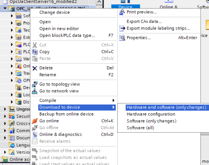 client security settings